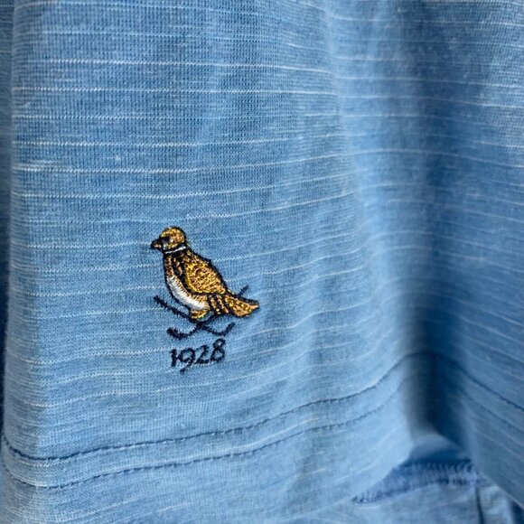 Travis Mathew Mens Blue Polyester Cotton Button Down Golf Polo Shirt Size L 9050 - Picture 4 of 13